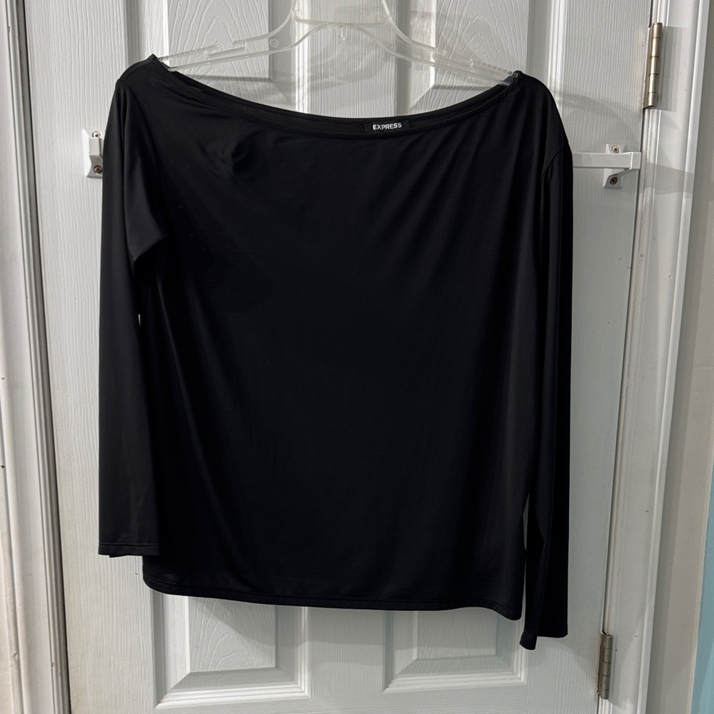 Express Classic Black Long Sleeve Top